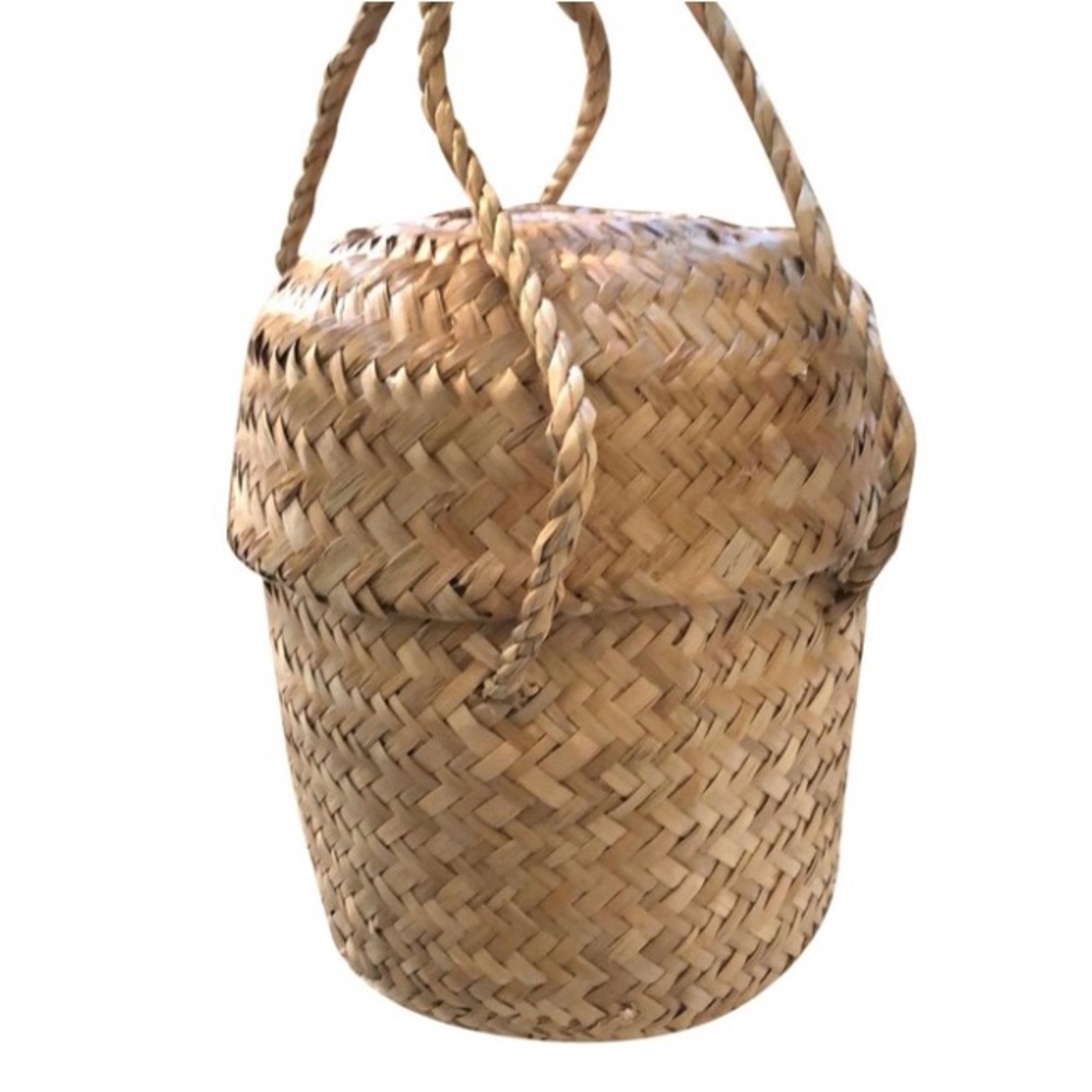 ISO Doen Natural Woven Basket Bag